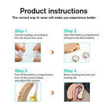 Load image into Gallery viewer, Hearing Aids Sound Amplifier Hearing Aid for the Deafness Behind Ear Adjustable Amplifier Audifonos Speaker Amplified