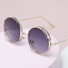 Load image into Gallery viewer, Fashion Round Hollowed-out Personality Frame Sunglasses Hip Hop Punk Sunglasses Metal Sun Glasses Women Men Ladies Accessories