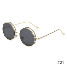Load image into Gallery viewer, Fashion Round Hollowed-out Personality Frame Sunglasses Hip Hop Punk Sunglasses Metal Sun Glasses Women Men Ladies Accessories