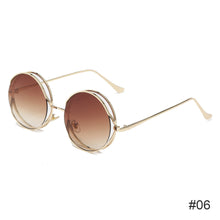 Load image into Gallery viewer, Fashion Round Hollowed-out Personality Frame Sunglasses Hip Hop Punk Sunglasses Metal Sun Glasses Women Men Ladies Accessories