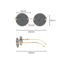 Load image into Gallery viewer, Fashion Metal Butterfly Frameless Sunglasses Fashion Colorful Sunglasses Men's and Women's Personalized Trendy Sun Glasses
