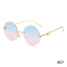 Load image into Gallery viewer, Fashion Metal Butterfly Frameless Sunglasses Fashion Colorful Sunglasses Men's and Women's Personalized Trendy Sun Glasses