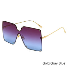 Load image into Gallery viewer, Trendy Siamese Sunglasses Large Frame Fashion Gradient Sunglasses Fashion Men's and Women's Personalized Sun Glasses