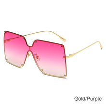 Load image into Gallery viewer, Trendy Siamese Sunglasses Large Frame Fashion Gradient Sunglasses Fashion Men's and Women's Personalized Sun Glasses