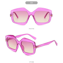 Load image into Gallery viewer, Trendy T-word Rice Nail Sunglasses Irregular Fashion Colorful Sunglasses Fashion Men's and Women's Personalized Sun Glasses