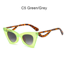 Load image into Gallery viewer, Triangular Trendy Cat Eye Sunglasses Hollow Out Wave Sunglasses Vintage Sunglasses Comfortable Elastic Frame Sun Glasses