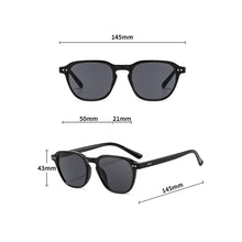 Load image into Gallery viewer, Fashion Trend Small Frame Rice Nail Ocean Film Simple Sun Glasses Personality Street Sunglasses Travel HD Vision Sunglasses