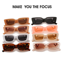 Load image into Gallery viewer, Retro Small Frame Cat Eye Sunglasses for Women 2021 Luxury V Sun Glasses Men Fashion Jelly Sunglasses with Metal Hinges