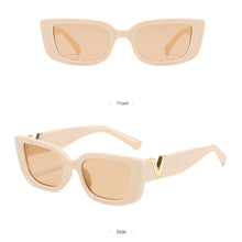 Load image into Gallery viewer, Retro Small Frame Cat Eye Sunglasses for Women 2021 Luxury V Sun Glasses Men Fashion Jelly Sunglasses with Metal Hinges