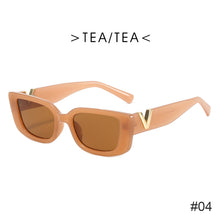 Load image into Gallery viewer, Retro Small Frame Cat Eye Sunglasses for Women 2021 Luxury V Sun Glasses Men Fashion Jelly Sunglasses with Metal Hinges