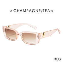 Load image into Gallery viewer, Retro Small Frame Cat Eye Sunglasses for Women 2021 Luxury V Sun Glasses Men Fashion Jelly Sunglasses with Metal Hinges