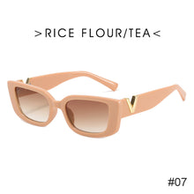 Load image into Gallery viewer, Retro Small Frame Cat Eye Sunglasses for Women 2021 Luxury V Sun Glasses Men Fashion Jelly Sunglasses with Metal Hinges