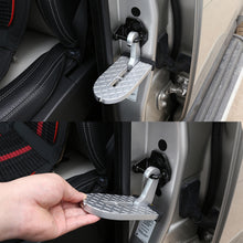 Load image into Gallery viewer, Foldable Car Roof Rack Step Car Door Step Multifunction Universal Latch Hook Auxiliary Foot Pedal Aluminium Alloy Safety Hammer