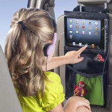 Load image into Gallery viewer, Auto Back Car Seat Organizer Holder Multi-Pocket Travel Storage Hanging Tablet PCs Mummy Bags Baby Car Seat Ipad Hanging Bag