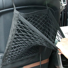 Load image into Gallery viewer, Car Interior Seat Back Elastic Mesh Net Between Seats Car Storage Bag Pocket Cage Grid Pocket Holder Car Accessories Trunk