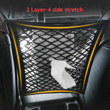 Load image into Gallery viewer, Car Interior Seat Back Elastic Mesh Net Between Seats Car Storage Bag Pocket Cage Grid Pocket Holder Car Accessories Trunk