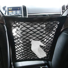 Load image into Gallery viewer, Car Interior Seat Back Elastic Mesh Net Between Seats Car Storage Bag Pocket Cage Grid Pocket Holder Car Accessories Trunk