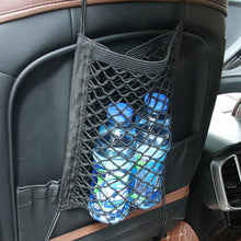 Load image into Gallery viewer, Car Interior Seat Back Elastic Mesh Net Between Seats Car Storage Bag Pocket Cage Grid Pocket Holder Car Accessories Trunk