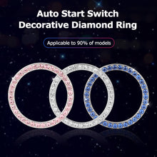 Load image into Gallery viewer, Universal Automobiles Start Switch Button Decorative Diamond Rhinestone Ring Auto SUV Car Decorative Accessories Interior Girls