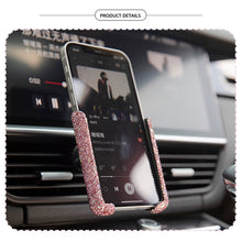 Load image into Gallery viewer, Universal Car Phone Holder with Bing Crystal Rhinestone Car Air Vent Mount Clip Cell Phone Holder for iPhone Samsung Car Holder