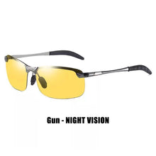 Load image into Gallery viewer, Universal Polarized Photochromic Sunglasses Driving Chameleon Glasses Change Color Sun Glasses Day Night Vision Driver's Eyewear