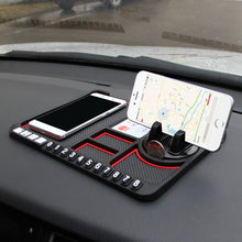 Load image into Gallery viewer, Car Dashboard Anti-Slip Mat Auto Phone Holder Sticky Anti Slide Dash Phone Mount Parking Number Card Car Pad Mat Storage Cushion