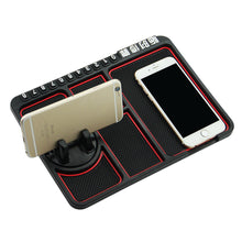 Load image into Gallery viewer, Car Dashboard Anti-Slip Mat Auto Phone Holder Sticky Anti Slide Dash Phone Mount Parking Number Card Car Pad Mat Storage Cushion