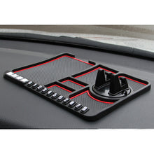 Load image into Gallery viewer, Car Dashboard Anti-Slip Mat Auto Phone Holder Sticky Anti Slide Dash Phone Mount Parking Number Card Car Pad Mat Storage Cushion