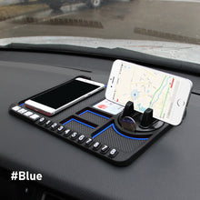 Load image into Gallery viewer, Car Dashboard Anti-Slip Mat Auto Phone Holder Sticky Anti Slide Dash Phone Mount Parking Number Card Car Pad Mat Storage Cushion
