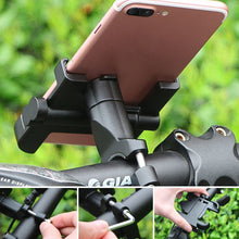 Load image into Gallery viewer, Motorcycle Phone Holder Can Rotate and Adjust Charging Mobile Phone Bicycle Mobile Holder