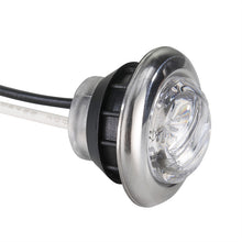 Load image into Gallery viewer, 1Pc 12V 3LED 3/4" Round Trailer Chrome Side Marker Lights Trucks Tractors Clearance Lights Lamp Bullet Waterproof