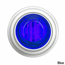 Load image into Gallery viewer, 1Pc 12V 3LED 3/4" Round Trailer Chrome Side Marker Lights Trucks Tractors Clearance Lights Lamp Bullet Waterproof