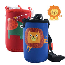 Load image into Gallery viewer, 600ml Portable Kids Water Bottle Sippy Cup Creative Cartoon Baby Feeding Cups with Straws Leakproof Water Bottles Outdoor Children's Cups