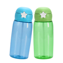Load image into Gallery viewer, 480ml Portable Kids Water Bottle Sippy Cup Creative Cartoon Baby Feeding Cups with Straws Leakproof Water Bottles Outdoor Children's Cups