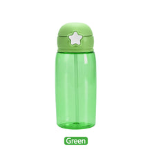 Load image into Gallery viewer, 480ml Portable Kids Water Bottle Sippy Cup Creative Cartoon Baby Feeding Cups with Straws Leakproof Water Bottles Outdoor Children's Cups