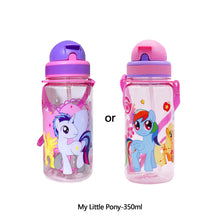 Load image into Gallery viewer, Portable Kids Water Bottle Sippy Cup Creative Cartoon Baby Feeding Cups with Straws Leakproof Water Bottles Outdoor Children's Cups