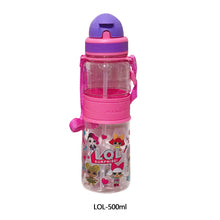 Load image into Gallery viewer, Portable Kids Water Bottle Sippy Cup Creative Cartoon Baby Feeding Cups with Straws Leakproof Water Bottles Outdoor Children's Cups