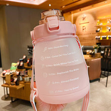 Load image into Gallery viewer, 1300ml Large Capacity Outdoor Sports Water Bottle With Straw Strap 3D Sticker For Girls Children Portable School Drinking Bottle