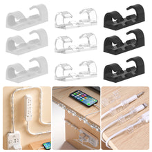Load image into Gallery viewer, 16/20PCS Self-adhesive Cable Organizer Clips Wire Cable Management Desktop Workstation Wire Manager Cord Holder Charging Data Line Winder