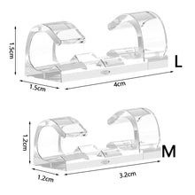 Load image into Gallery viewer, 16/20PCS Self-adhesive Cable Organizer Clips Wire Cable Management Desktop Workstation Wire Manager Cord Holder Charging Data Line Winder