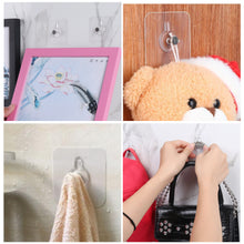 Load image into Gallery viewer, 2pcs Strong Adhesive Seamless Sticky Wall Hook Nail Mounting Rack Screw Rod Without Holes Screw Stickers Wall Picture Hook Kits