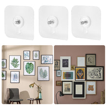 Load image into Gallery viewer, 2pcs Strong Adhesive Seamless Sticky Wall Hook Nail Mounting Rack Screw Rod Without Holes Screw Stickers Wall Picture Hook Kits