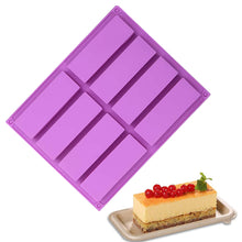 Load image into Gallery viewer, 8Cells Rectangle Silicone Baking Mould Engergy Bar Chocolate Fondant Molds Ice Cube Mold DIY Soap Mold Tools