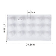 Load image into Gallery viewer, 15Cells Round Ball Silicone Cake Mold Cherry Goose Liver Mold Dessert Sugarcraft Chocolate Moulds Cupcake Baking Mold Bakeware Ice Cube Mold