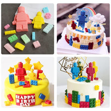 Load image into Gallery viewer, Building Block Silicone Cake Mold Silicone Building Bricks Ice Cube Mold Fondant Cake Decoration Sugarcraft Chocolate Moulds Cupcake Baking Mold Bakeware