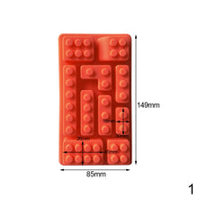 Load image into Gallery viewer, Building Block Silicone Cake Mold Silicone Building Bricks Ice Cube Mold Fondant Cake Decoration Sugarcraft Chocolate Moulds Cupcake Baking Mold Bakeware