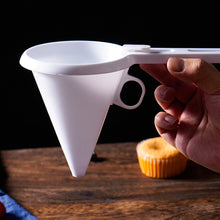 Load image into Gallery viewer, Handheld Cake Paste Funnel Mirror Surface Cake Sugar Dispenser Chocolake Cookie Cupcake Pancake Baking Tool for cake mold