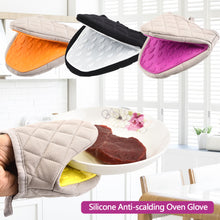 Load image into Gallery viewer, 1pc Non Slip Silicone Anti-scalding Oven Gloves Mitts Kitchen Silicone Gloves Tray Dish Bowl Holder Baking Cooking Insulation Hand Clip for BBQ