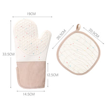 Load image into Gallery viewer, 1pc Kitchen Silicone Oven Mitt Anti Scalding Baking Cooking Oven Glove Anti Slip Insulation Protection Mat for Pot