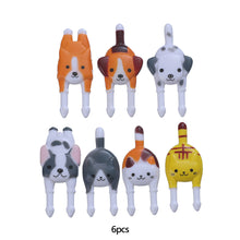 Load image into Gallery viewer, 6pcs/set Cute Cat Dog Fruit Fork Kids Snack Dessert Decoration Forks Toothpick Lunch Salad Decoration Accessories Cake Picks